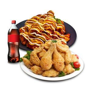 (호식이두마리) 맵시크치킨(hot)+후라이드+콜라500ml