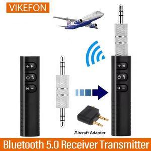 차량용 BT5.0 블루투스 리시버 송기 3.5mm AUX 잭 스테레오 음악 오디오 자동차 키트 스피커 앰프 마이크