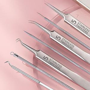 모공관리 코피지핀셋 피지핀셋 짜는기구 코피지압출 제거기 블랙헤드 8종 여드름압출기 점빼는기계 여드름