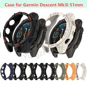 Garmin Descent Mk3i 용 소프트 TPU 케이스 스마트 워치 스트랩 밴드 커버 Mk 3i 보호대 쉘 범퍼 액세서리
