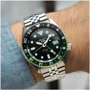 Seiko 세이코 [세금포함] [정품] 新美白 5 GMT 格林尼治？准？？- 손목시계 패션시계 명품시계 시계 303112