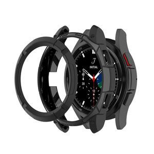 삼성 갤럭시 워치 4 클래식 42mm 46mm 케이스 커버, 소프트 보호 올 실리콘 프레임 어라운드