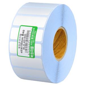 은무데드롱지 45X15mm 지관40mm 은무지 라벨 BLS-451540