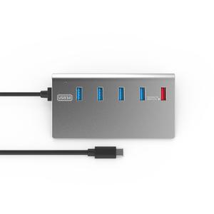 퀵차지 USB3.1 C타입 5P 유전원 멀티허브 고속충전 포트확장 PC 노트북 데이터전송