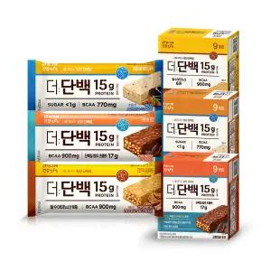 빙그레 더단백 프로틴바 9+9 골라담기 (초코/피넛버터/아몬드쿠키 택)