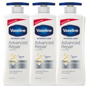 바세린 인텐시브 케어 어드밴스드 리페어 로션 400ml X 3개