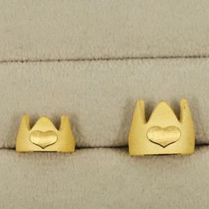 바이썰틴 하트왕관 돌반지 한돈 반돈 1돈 0.5돈 아기순금 종로 백일 돌반지 3.75g 1.875g