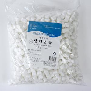 대한압축 탈지면 롤 450g 코튼볼 대한위재 1호(소) 15mm