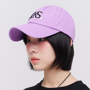 심볼 라인 자수 볼캡_라이트퍼플