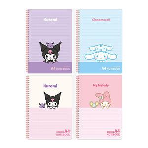 산리오캐릭터즈 PP A4노트 v1, 컬러랜덤, 2개