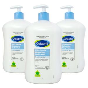 세타필 울트라 젠틀 리프레싱 바디워시 산뜻한향 대용량 1000ml 3개