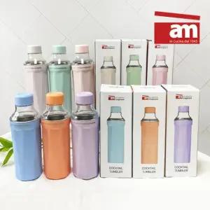 이태리 am 보온 보냉 파스텔 텀블러 보온병 440ml 통스텐 트라이탄 안전소재