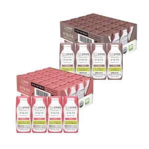 상하목장 유기농 딸기우유, 125ml, 24개 + 유기농 코코아우유, 125ml, 24개