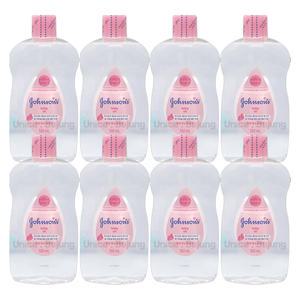 존슨즈 베이비 오일 500ml 8개 / 핑크 레귤러 온가족 아기 바디오일