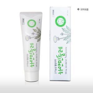 하얀 민들레 치약 잇몸+충치예방 천연 저자극 웰빙치약 150g,4개