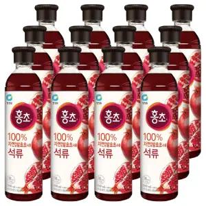 대상 청정원 홍초 석류 900ML x 12개입