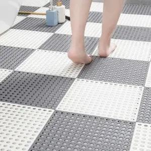 (화이트) TPE 논슬립 물 빠짐 매트 10P 0603/바닥매트/미끄럼방지매트/욕실발판/베란다매트/욕실미끄럼방지