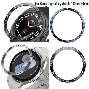 금속 삼성제품호환 FOR 커버 스틸 링 프레임 베젤 40MM 쉘 GALAXY 범퍼 케이스 7 보호대 44MM 스마트워치 WATCH 워치 액세서리