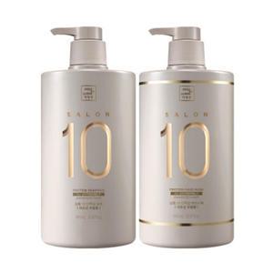미쟝센 살롱10 단백질 샴푸 + 트리트먼트 에센스 각 990ml 1개씩 극손상