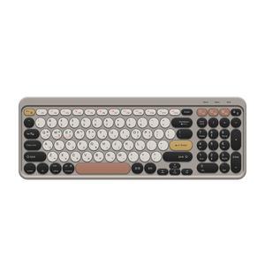 블루투스 무선 키보드 2.4Ghz 펜타그래프 듀얼모드 C타입충전 스마트폰 노트북  Brown