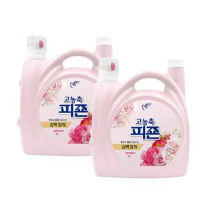 피죤 리치퍼퓸 고농축 섬유유연제 로맨틱 플라워 6L x 2개