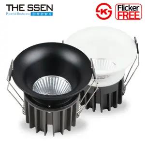 더쎈 LED 다운라이트 델링 3인치 COB 10W 움푹 슬림테 매입등 플리커프리 매립등