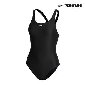 [나이키] NIKE 스윔 앤서 솔리드 패스트백 하이컷 여성 원피스 수영복 NESS8370-001
