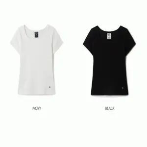 후아유 여성용 골지 스퀘어넥 반팔티 / Ribbed Square Neck T-shirt WHRAF3828F 17