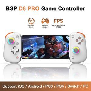 호환품 BSP D8 PRO RGB 태블릿 컨트롤러 스위치 게임용 무선 핸들 P3 P4 안드로이드 IOS 패드 용 블루투스