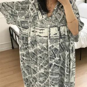 14 뜨왈 빅사이즈 감성 오버핏 파자마 홈웨어 원피스
