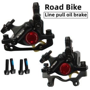 ZOOM XTECH HB100 MTB 오일 디스크 유압 브레이크 디스크 브레이크 라인 풀 캘리퍼스 전방 및 후방 G3 로터