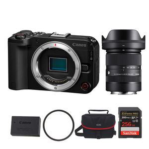 캐논EOSR50 V (BODY)+시그마18-50mm여행용패키지 미러리스 카메라 ok