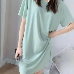 루즈핏 얇은 여름 골지 미니 원피스 오버핏 홈원피스