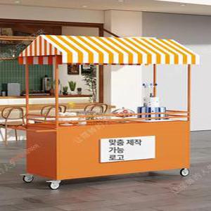 플리마켓 매대 이동식 진열대 야시장 판매대 가판대 철제 푸드 카트 서빙 식당 이동식트롤리