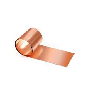 T2 1m 0.02-0.5mm 두께 구리 스트립 얇은 포일 접지 벨트 빨간색 보라색 시트 전도성 롤