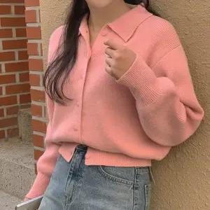 르슈아 카라 니트 가디건 봄 가을 데일리룩 출근룩