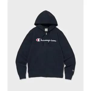 챔피온 CHAMPION 빅 스크립트 로고 후드 집업 Normal Navy 162301