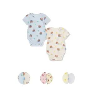 MKF5UI3306 공용) 유아 버비 코튼 메쉬 반소매 바디수트 (2PACK)