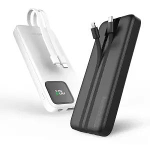 [스마텍][본사] 슬림 20W PD 보조배터리 2in1 일체형 케이블 10000mAh I 고리형 STPB-CB1
