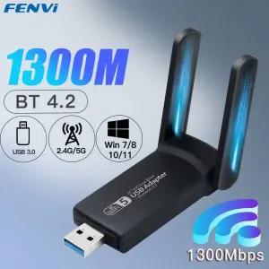 랜선젠더 FENVI USB 30 와이파이 어댑터 블루투스 42 듀얼 밴드 24G 5GHz 네트워크 카드 데스크탑 노트북용
