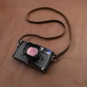 카메라 넥 C A9 II A7 용 film E4 X 100V Leica Q2와 호환되는 수제 가죽 스트랩 숄더 슬링