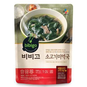 CJ제일제당 비비고 소고기 미역국 500g 6개