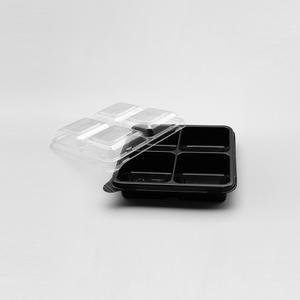 정사각 반찬 소스 포장 배달 4칸 용기 100개 세트