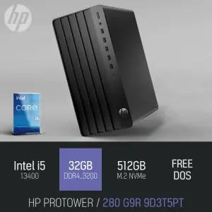 ⓒ HP 프로 타워 280 G9R 9D3T5PT i5-13400 32GB 512GB / 비즈니스용 사무용 인강용 가정용 데스크탑 본체