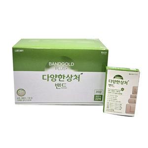 밴드골드 다양한상처밴드 혼합형 22매입 x 20갑 반창고
