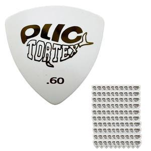 PLIC 톨텍스 삼각 통기타 피크 0.6mm 흰색 (100P)