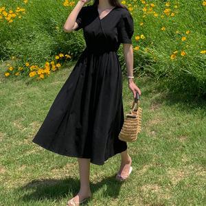 다이앤 핀턱 셔링 브이넥 랩 원피스 여름 여성 롱원피스 데이트룩