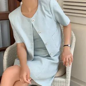 벨나 노카라 트위드 자켓 여름 여성 하객룩 데이트룩