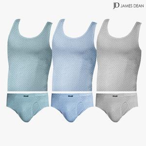 런닝팬티세트 남자순면속옷 민소매삼각세트 40수 면100