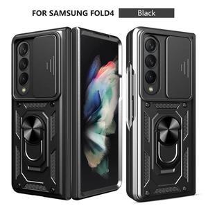 삼성 갤럭시 Z Fold4 5G 케이스 슬라이드 갑옷 폴드 4 Z4 카메라 렌즈 보호 커버에 대한 충격 방지 전화